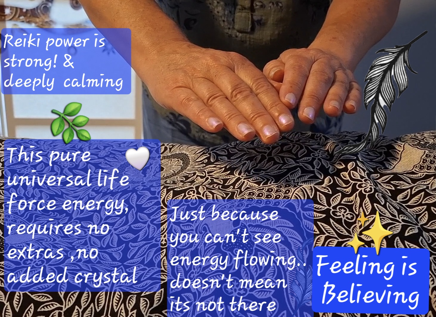 Reiki healing, a deeply calming energy
